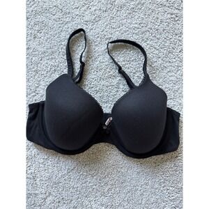 Victoria Secret Lined Demi Bra Size 34 C Black